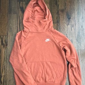 peach nike sweater